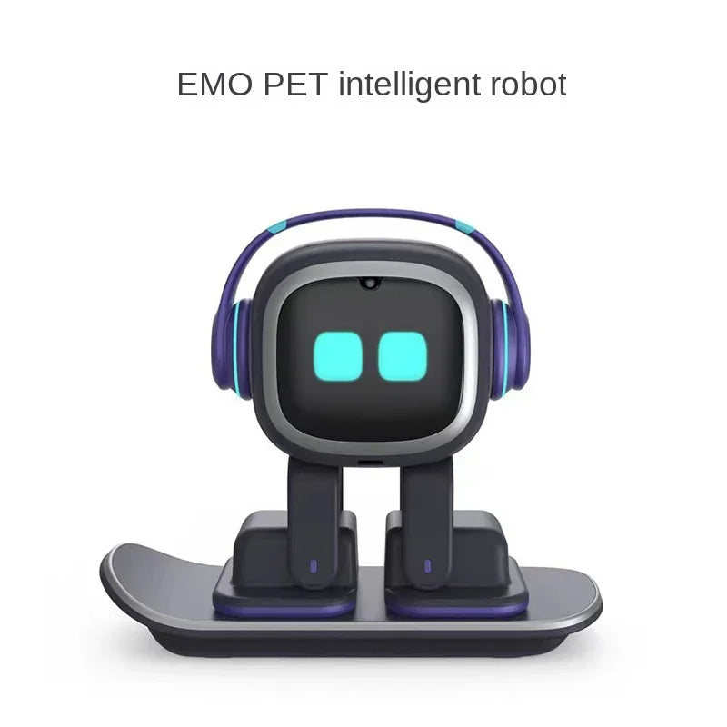 Desktop Companion EMO Robot Intelligent AI Emotional Communication Interactive Dialogue Recognition EMO Pet/Battery Charger